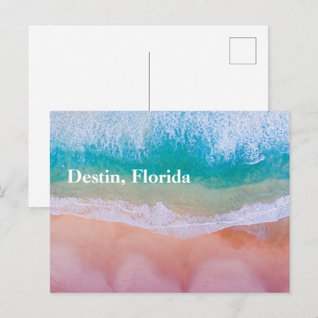 Destin Florida Vacker solnedgång Strand Fotografi Vykort (Fram/baksida)