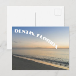 Destin Florida Vacker solnedgång Strand Fotografi Vykort