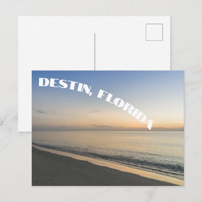Destin Florida Vacker solnedgång Strand Fotografi Vykort (Fram/baksida)