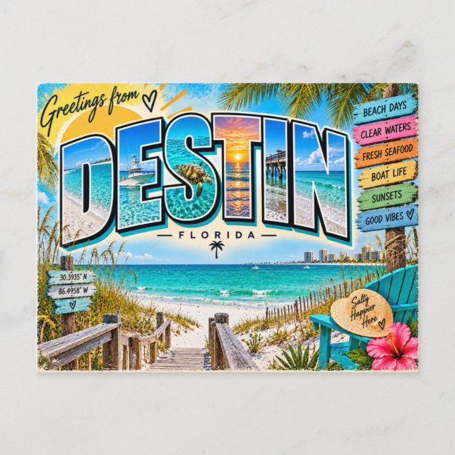 Destin Florida Vykort (Framsida)