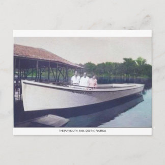 DESTIN FLORIDA VYRKORT~VINTAGE FOTO~THE PLYMOUTH VYKORT