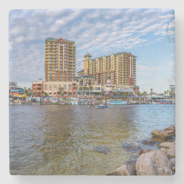 Destin Harbor Boardpromen Stone Underlägg (Framsidan)