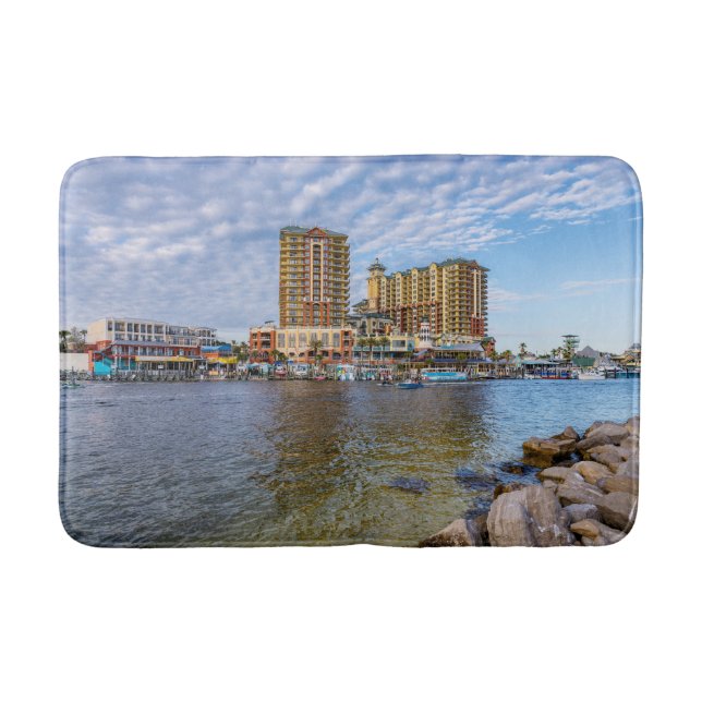 Destin Harbor Boardpromenad Bath Mat Badrumsmatta (Framsidan)