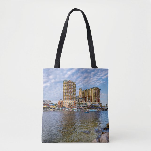 Destin Harbor Boardpromende Bag Tygkasse (Framsida)