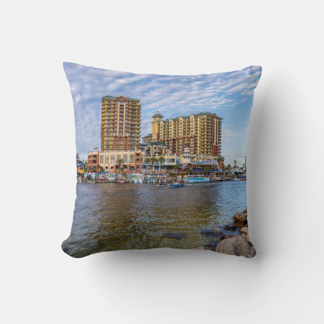 Destin Harbor Boardpromenw Pillow Kudde (Framsida)
