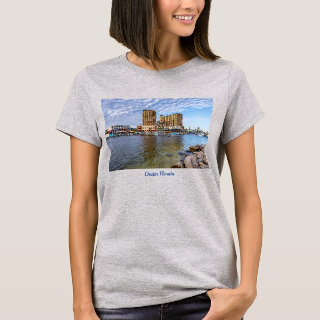 Destin Harbour Boardpromenakvinnors T-shirt (Framsida)