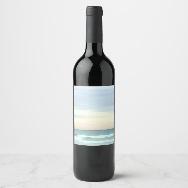 Destin Ocean Pappersvaror Vinflaska Etikett (Framsida)