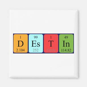 Destin periodisk magnet bord namn