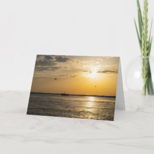 Destin Sunset och helikoptrar vykort