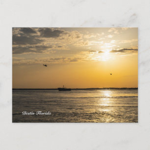 Destin Sunset och helikoptrar vykort