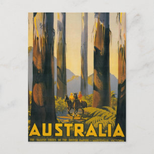 Destination Australia Travel Poster Vykort