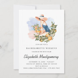 Destination Bachelorette Helg | Citrus Orchard Inbjudningar