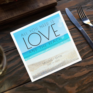 Destination Beach Wedding Pappersservett