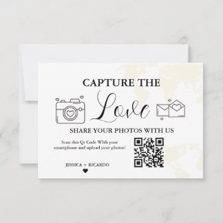 Destination Bröllop Capture the Love QR-kodkort Inbjudningar