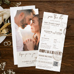 Destination för Beige Boarding Pass Photo Bröllop Inbjudningar<br><div class="desc">Beige Boarding Pass Destination Photo Wedding bjudande. Matchande objekt är tillgängliga.</div>