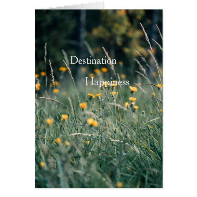 Destination Happiness Card Hälsningskort (Framsidan)