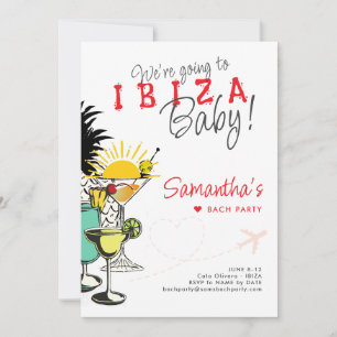 Destination Ibiza Hen Bachelorette Party Itinerary Inbjudningar