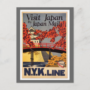 Destination: Japan Resemålare affisch Vykort