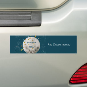 Destination Mars my Dream Journey Bumper Sticker Bildekal