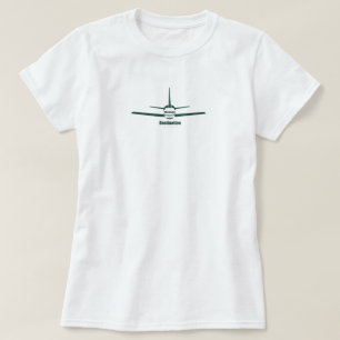 Destination Öster Lansing Michigan MI Airplan Logo T Shirt