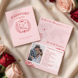 Destination Passport till mitt hjärta Alla hjärtan Helgkort