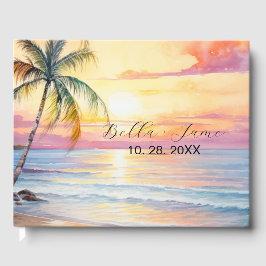 Destination Sunset Beach Wedding Gästböcker