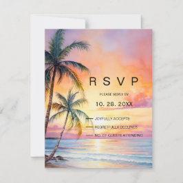 Destination Sunset Beach Wedding OSA Kort