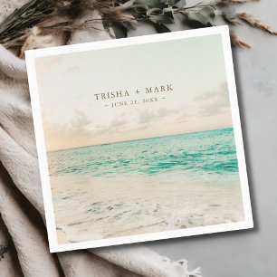 Destination Sunset Beach Wedding Pappersservett