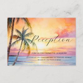 Destination Sunset Beach Wedding Tilläggskort