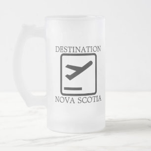 Destination till Öster Kusten Nova Scotia-öl mugg