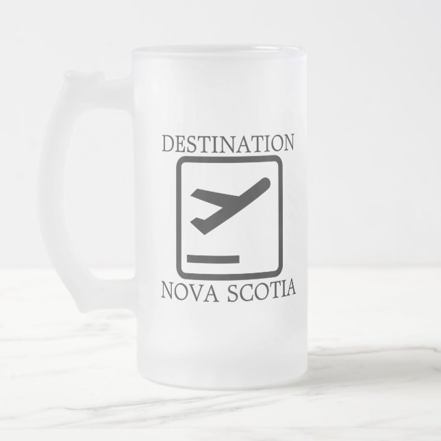 Destination till Öster Kusten Nova Scotia-öl mugg (Vänster)