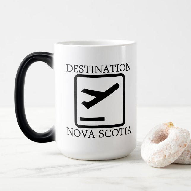 Destination till Öster Kusten Nova Scotia-öl mugg (Med munk)
