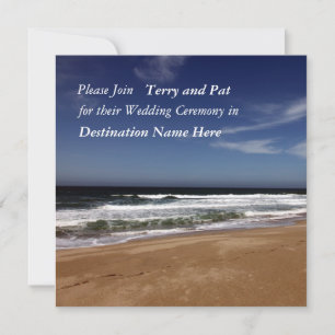 Destination Wedding Ceremony Inbjudningar