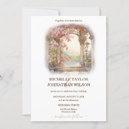 Destination Wedding Italien Toskany Florence Inbjudningar