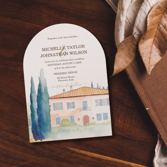 Destination Wedding Italien Toskany Florence Inbjudningar (Skapare uppladdad)