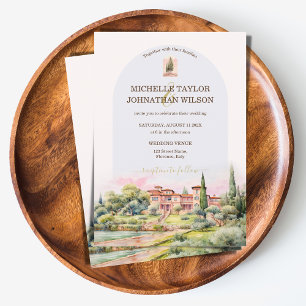 Destination Wedding Italien Toskany Florence Inbjudningar