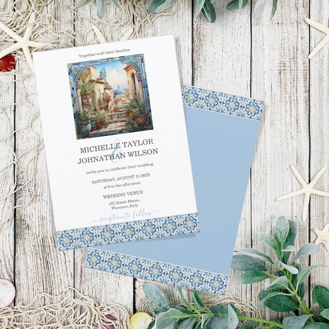Destination Wedding Italien Toskany Florence Inbjudningar (Skapare uppladdad)