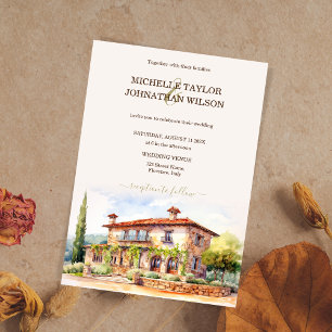 Destination Wedding Italien Toskany Florence Inbjudningar