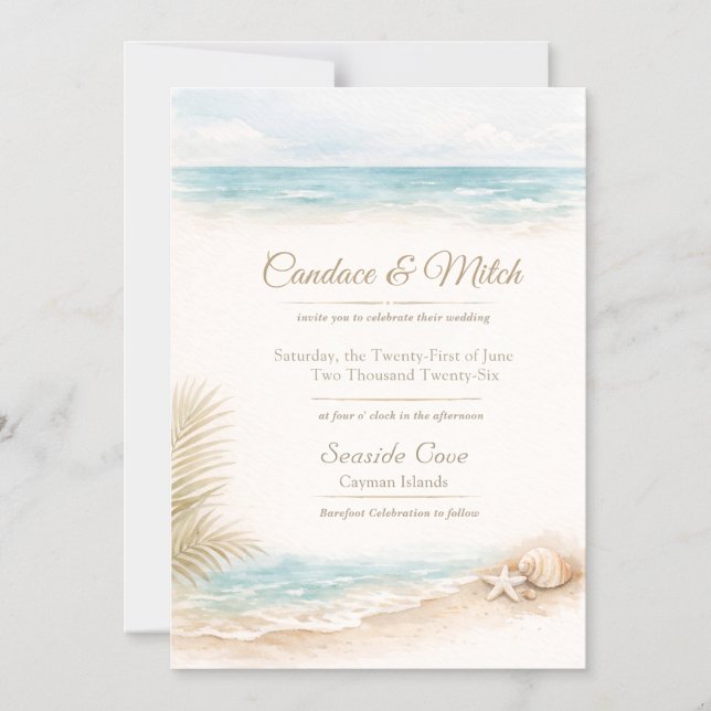 Destination Wedding Magnet Beach Themed (Framsida)