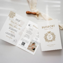 Destination Wedding Pass Inbjudningskort