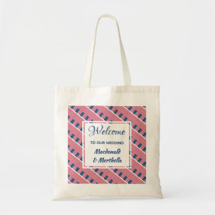 Destination Wedding Welcome USA AMERICA Anpassning Tygkasse