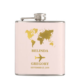 Destination Wedding World Pass Vardagsrosa Guld Fickplunta