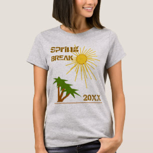 Destinationen Påsklov Sunshine och Handflatan Träd T Shirt