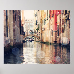Destinationer   Bild av Venedig Gondolas Poster