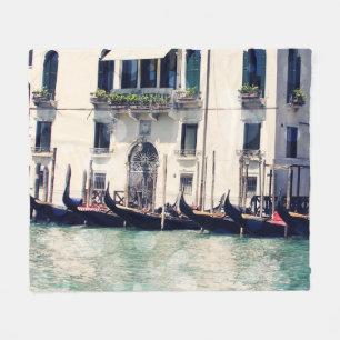 Destinationer Fotografi av Venedigs vattenfront Fleecefilt