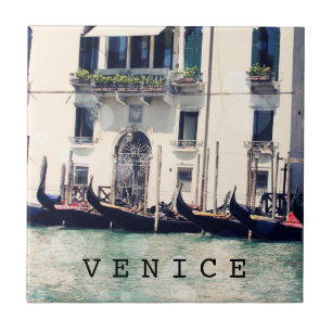 Destinationer Fotografi över Venedig Waterfront Kakelplatta
