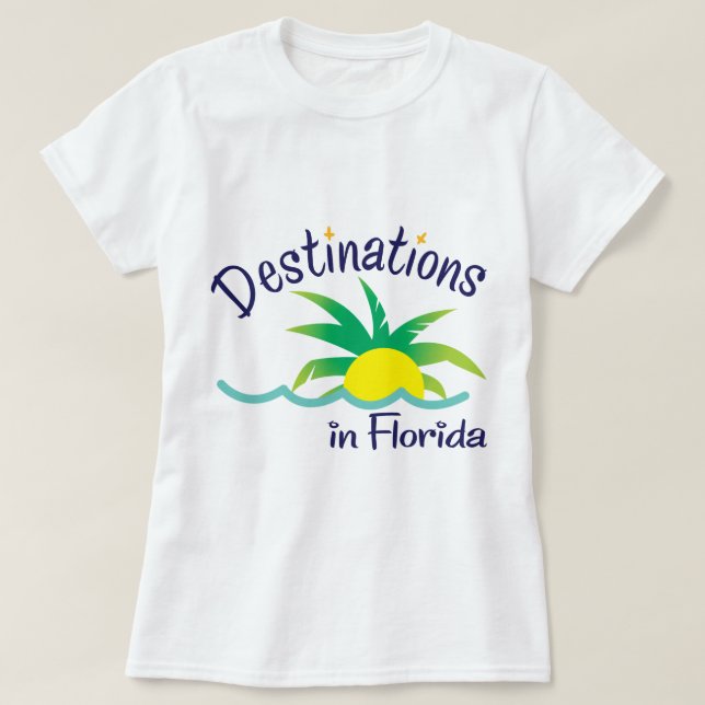Destinationer i Merchandise för Florida Tee (Design framsida)