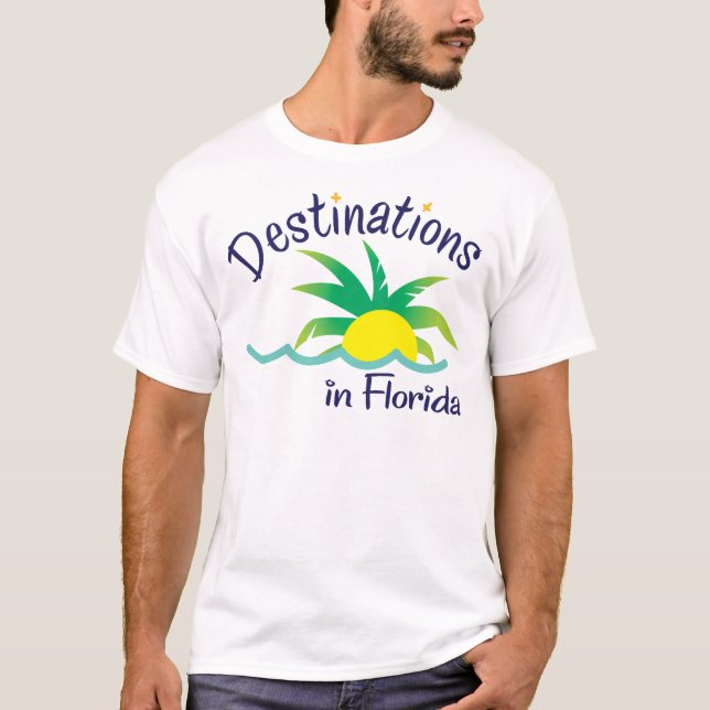 Destinationer i Merchandise för Florida Tee Shirt (Framsida)