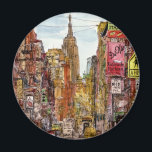 Destinationer | New York City View of Little Itali Magnet<br><div class="desc">Få borttappad i den här spektakulära vattenfärgen och bläck-designen av den extremt begåvade Melissa Wang på ett stort antal produkter från Zazzle. Melissa ger liv åt den lilla Italien i New York City med det överlägsna imperiet som bygger regn. Berätta för öga om hur detaljerat Wang har lagt fram detta...</div>