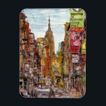 Destinationer | New York City View of Little Itali Magnet<br><div class="desc">Få borttappad i den här spektakulära vattenfärgen och bläck-designen av den extremt begåvade Melissa Wang på ett stort antal produkter från Zazzle. Melissa ger liv åt den lilla Italien i New York City med det överlägsna imperiet som bygger regn. Berätta för öga om hur detaljerat Wang har lagt fram detta...</div>